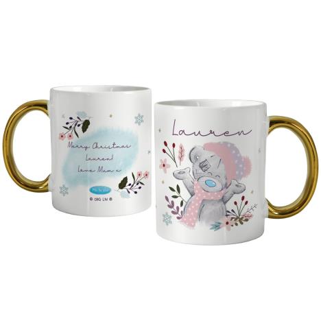 Personalised Me to You Cosy Winter Gold Handled Mug £14.99
